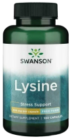L-лизин (L-Lysine) 500 мг, Swanson, 100 капсул