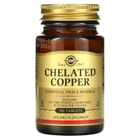 Хелат меди Солгар (Chelated Copper Solgar) - 100 таблеток