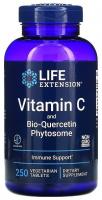 Витамин C с фитосомами биокверцетина Life Extension, 250 вегетерианских таблеток