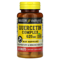 Кверцетиновый комплекс (Quercetin Complex) 625 мг, Mason Natural, 60 таблеток