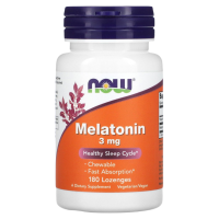 Мелатонин 3 мг Нау Фудс (Melatonin 3 mg Now Foods), 180 пастилок