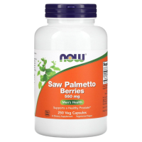 Пальметто Сереноа Ягоды (Saw Palmetto Berries) 550 мг, NOW Foods, 250 вегетарианских капсул
