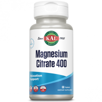 Цитрат Магния (Magnesium Citrate), 400 мг, KAL, 60 таблеток