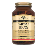 Тройная Омега-3 950 мг ЭПК и ДГК Солгар (Triple Strength Omega 950 mg EPA and DHA Solgar) - 50 капсул