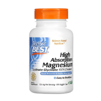 Магний с высокой усваиваемостью (High Absorption Magnesium), 52,5 мг, Doctor’s Best, 120 вегетарианских капсул