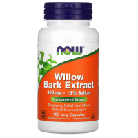 Кора Ивы Экстракт Нау Фудс (Willow Bark Extract NOW Foods) 400 мг, 100 капсул