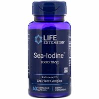 Йод (Sea-Iodine) 1000 mcg Life Extension, 60 вегетарианских капсул