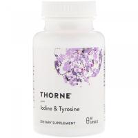 Iodine & Tyrosine Thorne Research, 60 капсул