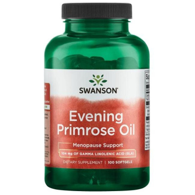 Масло примулы вечерней (primrose oil) 104 мг Свенсон, 100 капсул