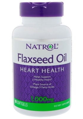Flax Seed Oil 1000 mg, 90 капсул