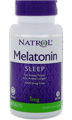 Melatonin 1 mg медленное высвобождение, 90 таблеток