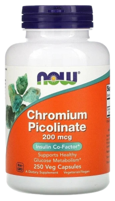 Пиколинат хрома (Chromium Picolinate), 200 мкг, 250 капсул