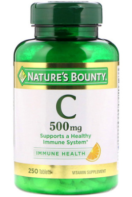 Витамин С 500 мг Натурес Баунти (Vitamin C 500 mg Nature's Bounty), 250 таблеток