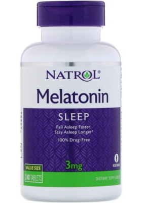 Melatonin TR 3 mg Natrol (Натрол), 240 таблеток