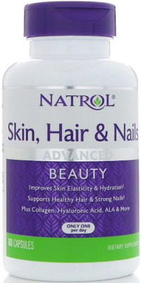 Skin Hair Nails Women's Natrol (Натрол), 60 капсул