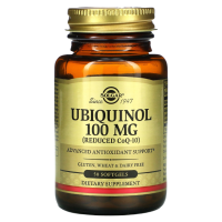 Фото - Убихинол Солгар - Ubiquinol Solgar - 100 мг - 50 гелевых капсул