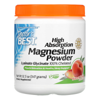 Порошок магния с высокой абсорбцией (High Absorption Magnesium Powder, Sweet Peach) сладкий персик , Doctor’s Best, 12,3 унции (347 грамм)
