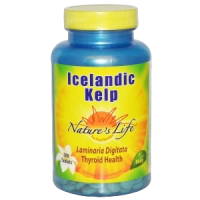 Исландский Йод (Icelandic Kelp), Nature's Life, 500 таблеток
