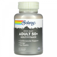 Мультивитамины для взрослых старше 50 лет (Once Daily Adult 50+ Multivitamin), Solaray, 90 вегетарианских капсул