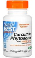 Куркумин с повышенной биодоступностью Доктор’с Бест (Curcumin Phytosome Doctor’s Best), 500 мг, 60 вегетарианских капсул