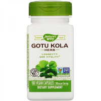 Готу Кола (Gotu Kola), 475 мг, Natures Way, 100 вегетарианских капсул