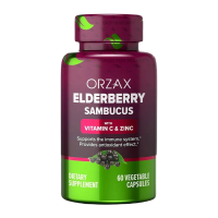 Бузина (Elderberry), ORZAX, 60 капсул