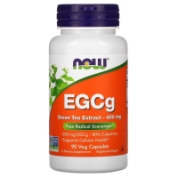 Экстракт Зелёного Чая (EGCg Green Tea Extract) 400 мг, NOW Foods, 90 вегетарианских капсул