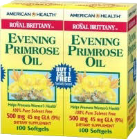 Масло вечерней примулы (Evening Primrose Oil) 500 мг, American Health, 200 гелевых капсул