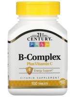 Комплекс витаминов группы B с витамином C 21st Century, 100 таблеток
