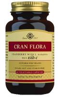 Кран Флора с клюквой, пробиотиками и Эстер С Солгар (Cran Flora Solgar) - 60 капсул