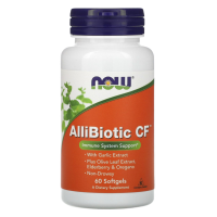 Аллибиотик Нау Фудс (AlliBiotic CF Now Foods), 60 капсул