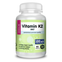Витамин К2 МК7 (Vitamin К2 МК7), 100 мкг, Chikalab, 60 таблеток