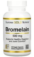 Бромелаин Калифорния Голд Нутришн (Bromelain California Gold Nutrition), 500 мг, 90 растительных капсул