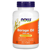 Масло Бурачника, Гамма-Линолевая Кислота (Borage Oil) 1000 мг, Now Foods, 120 гелевых капсул