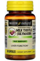 Milk Thistle (Silymarin) Mason Natural (Расторопша Пятнистая), 60 капсул