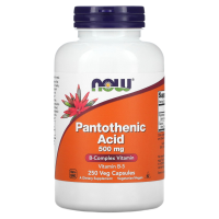 Пантотеновая кислота (Pantothenic Acid), 500 мг, 250 капсул