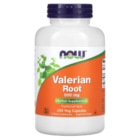 Корень Валерианы Нау Фудс (Valerian Root NOW Foods,) 500 мг, 250 вегетарианских капсул