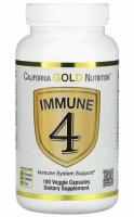 Immune 4 California Gold Nutrition - Средство для укрепления иммунитета, 180 вегетарианских капсул