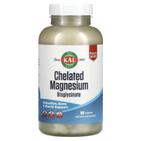 Хелатный глицинат магния (Chelated Magnesium Bisglycinate), KAL, 180 таблеток