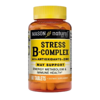 B-комплекс от стресса с антиоксидантами и цинком (Stress B-Complex with antioxidant + zinc), Mason Natural, 60 таблеток