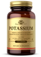 Калий (Potassium), 99 мг, SOLGAR, 100 таблеток