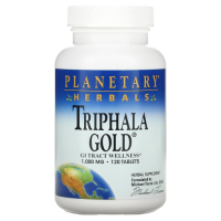 Трифала Голд, здоровье желудочно-кишечного тракта (Triphala Gold) 1000 мг, Planetary Herbals, 120 таблеток