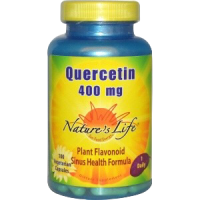 Кверцетин (Quercetin) 400 мг, Nature's Life, 100 вегетарианских капсул