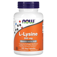 L-Лизин  Нау Фудс (L‐Lysine Now Foods), 500 мг, 100 капсул