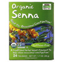 Чай Сенна Нау Фудс (Senna Tea  NOW Foods), 24 пакетика (48 грамм)
