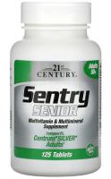 Sentry Senior, мультивитаминная и мультиминеральная добавка для взрослых от 50 лет 21st Century, 125 таблеток