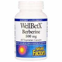Берберин 500 мг Natural Factors, 60 вегетарианских капсул