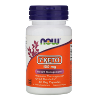 7-Кето (7-Keto) 100 мг, Now Foods, 60 вегетарианских капсул