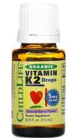 Органический витамин K2 в каплях ChildLife (ЧайлдЛайф), 7,5 мл