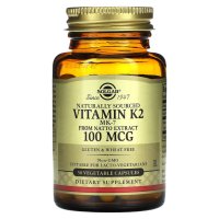 Витамин К2 Солгар 100 мкг (Vitamin K2 Solgar 100 mcg) - 50 капсул